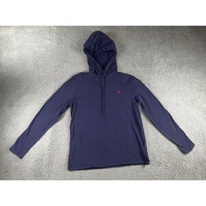 Polo Ralph Lauren Hooded T Shirt Men Medium Small Pony Nautical Classic Preppy‎